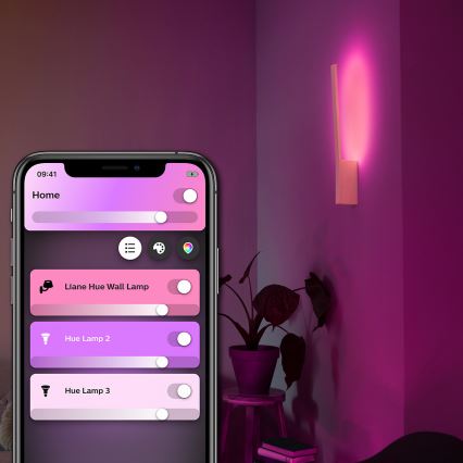 Philips - LED RGBW prigušiva zidno svetlo Hue LIANE White And Color Ambiance 1xLED/12W/230V