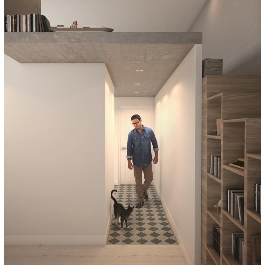 Philips  50393/11/P0 - KOMPLET 3x LED prigušiva ugradna plafonska svetiljka SHELLBARK LED/4,5W/230V