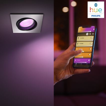 Philips - LED RGBW prigušiva ugradna svetiljka Hue CENTURA 1xGU10/5,7W/230V