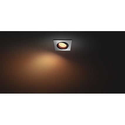 Philips - LED RGBW prigušiva ugradna svetiljka Hue CENTURA 1xGU10/5,7W/230V