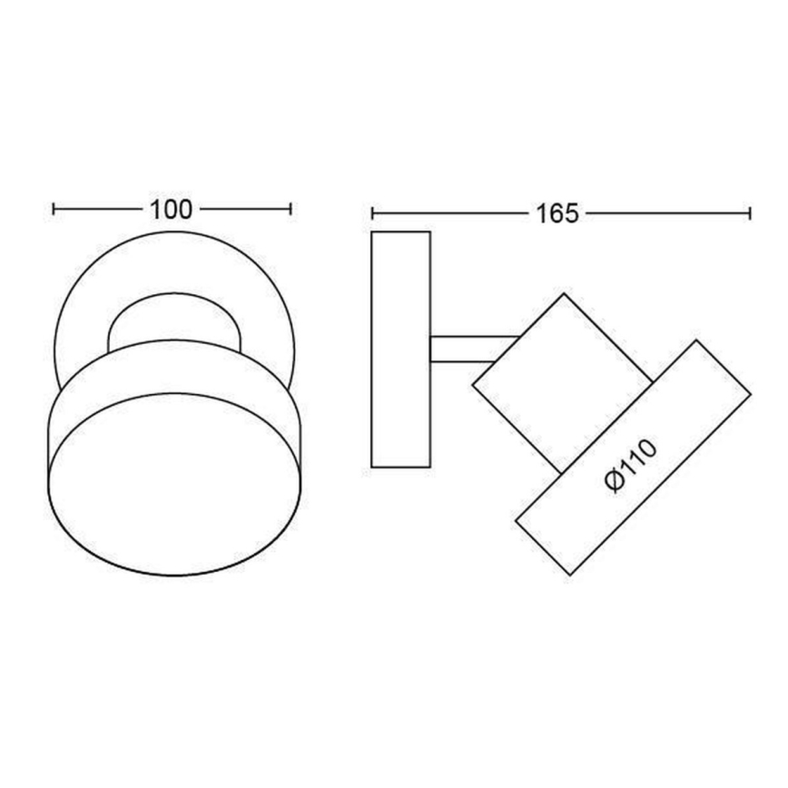 Philips 50601/30/P0 - LED spot svetiljka BUKKO LED/4,5W/230V