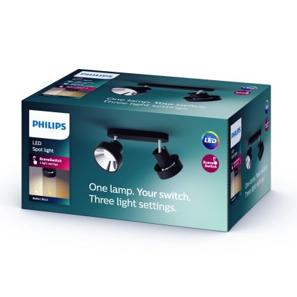 Philips 50602/30/P0 - LED prigušiva spot svetiljka BUKKO 2xLED/4,5W/230V
