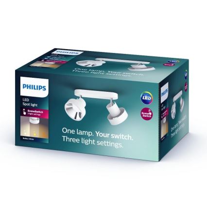 Philips 50602/31/P0 - LED spot svetlo BUKKO 2xLED/4,5W/230V