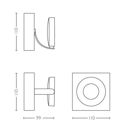 Philips 53170/31/P0 - Prigušiva spot svetiljka MYLIVING CLOCKWORK 1xLED/4,5W