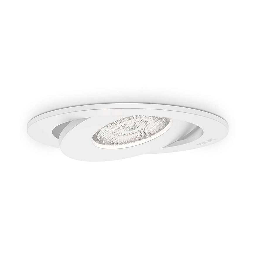 Philips - Komplet 3x prigušiva ugradna LED svetiljka LED/4,5W/230V