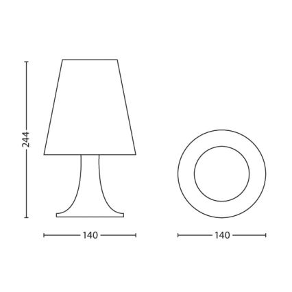 Philips - LED dečija stona lampa 1xLED/2,3W/230V