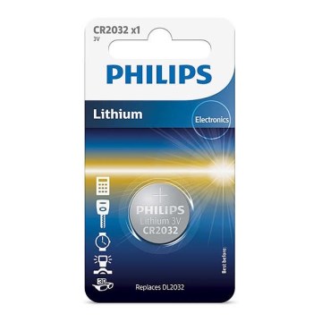 Philips CR2032/01B - Litijumska dugmićasta baterija CR2032 MINICELLS 3V 240mAh
