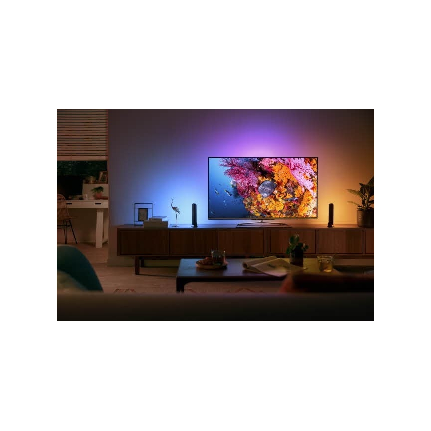 Philips - Set za proširenje LED RGB prigušiva stona lampa Hue PLAY LED/6W/230V crna