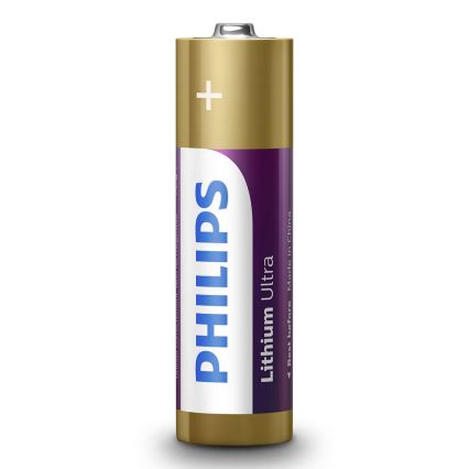 Philips FR6LB4A/10 - 4 kom. litijumske baterije AA LITHIUM ULTRA 1,5V 2400mAh