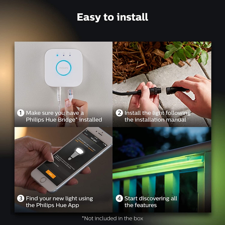 LED RGBW prigušiva traka Philips Hue LED/40W 5m IP67