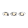 Philips - Komplet 3x LED prigušiva kupatilsko ugradno svetlo Hue ADORE BATHROOM 1xGU10/4,2W/230V 2200-6500K IP44