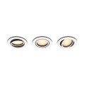 Philips - Komplet 3x LED prigušiva ugradna plafonska svetiljka Hue MILLISKIN 1xGU10/4,2W/230 2200-6500K