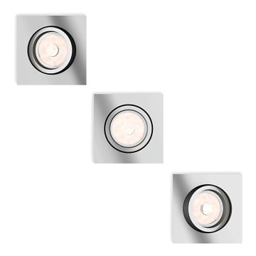 Philips - KOMPLET 3x ugradno svetlo 1xGU10/5,5W/230V