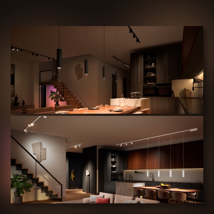 Philips - SET od 4 RGB LED prigušiva spot svetla za šinski sistem Hue PERIFO LED/20,8W/230V 2000-6500K