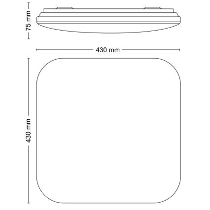 Philips - LED Plafonjera LED/24W/230V 2700K