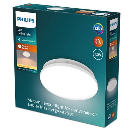 Philips - LED Plafonjera sa senzorom ACUNA LED/12W/230V 2700K