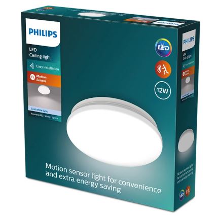 Philips - LED Plafonjera sa senzorom ACUNA LED/12W/230V 4000K