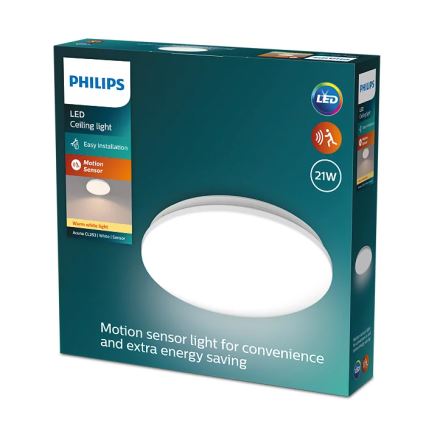 Philips - LED Plafonjera sa senzorom ACUNA LED/21W/230V 2700K