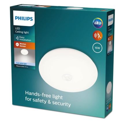 Philips - LED Plafonjera sa senzorom LED/16W/230V 4000K