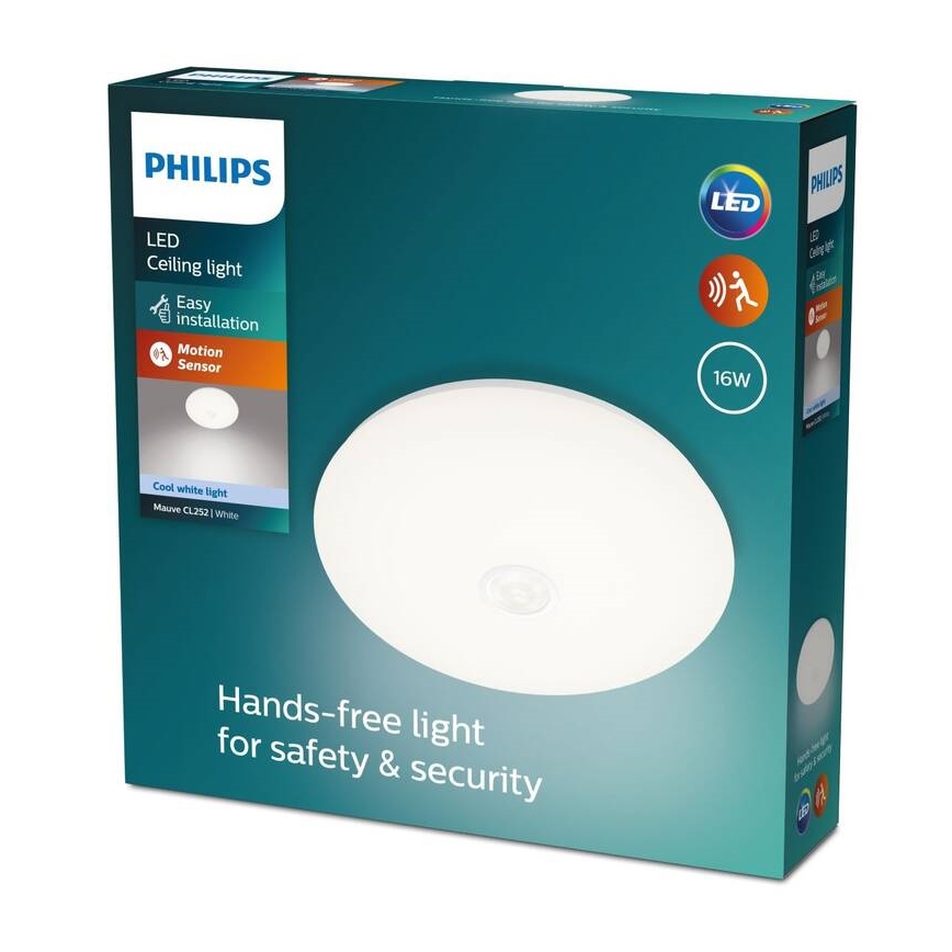 Philips - LED Plafonjera sa senzorom LED/16W/230V 4000K