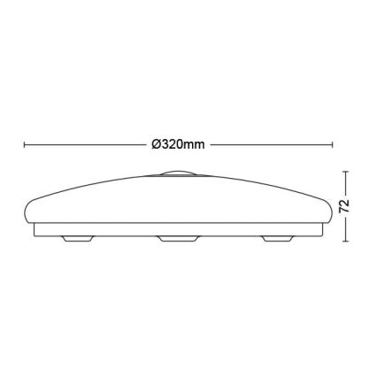 Philips - LED Plafonjera sa senzorom LED/16W/230V 4000K