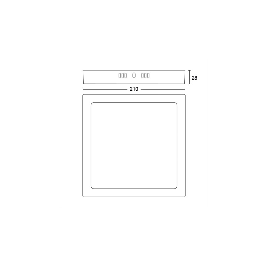 Philips - LED plafonsko svetlo LED/12W/230V 2700K crno