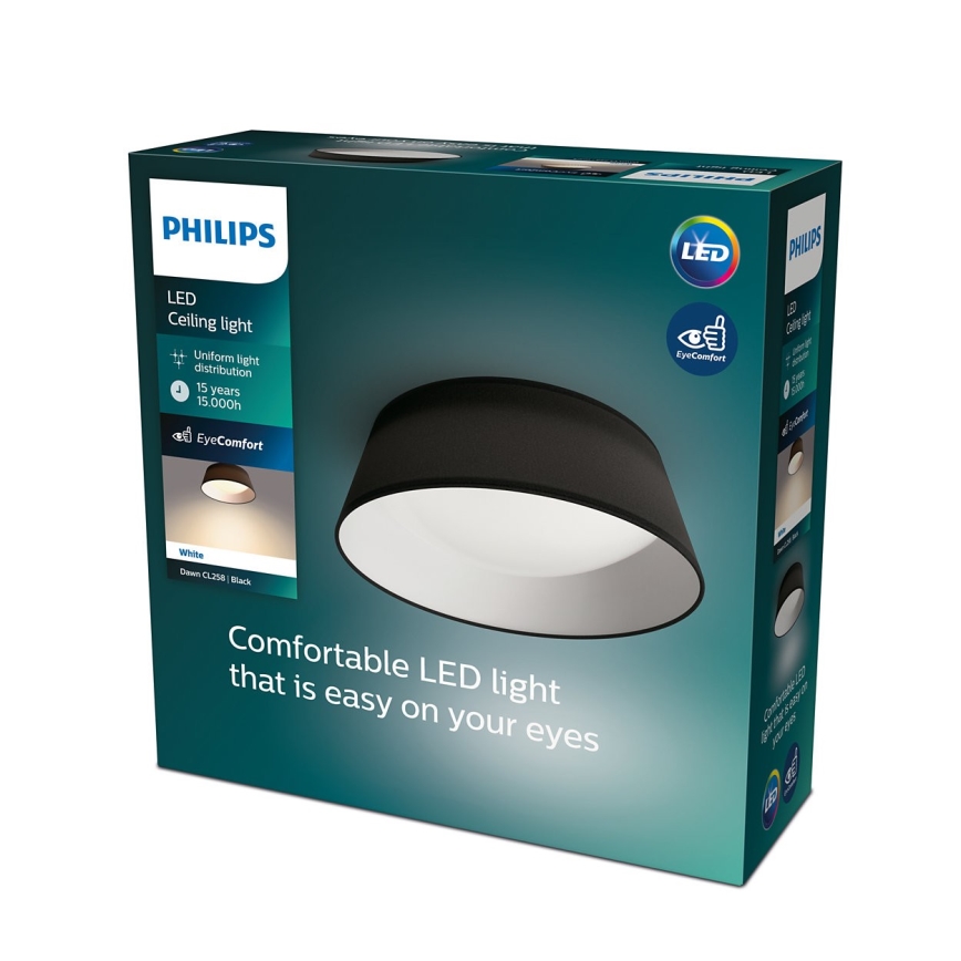 Philips - LED plafonsko svetlo LED/14W/230V crno