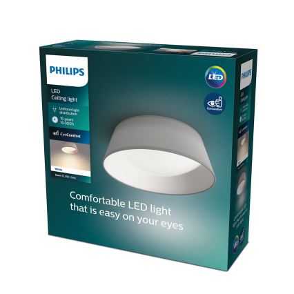 Philips - LED plafonsko svetlo LED/14W/230V sivo