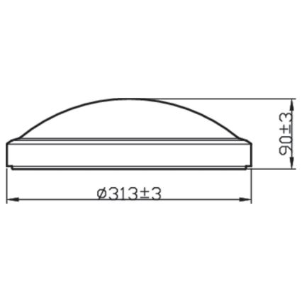 Philips - LED plafonsko svetlo za kupatilo BALANCE LED/17W/230V IP44