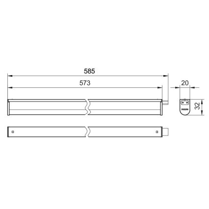 Philips - LED Podelementna lampa PROJECTLINE LED/6,5W/230V 3000/4000/6500K