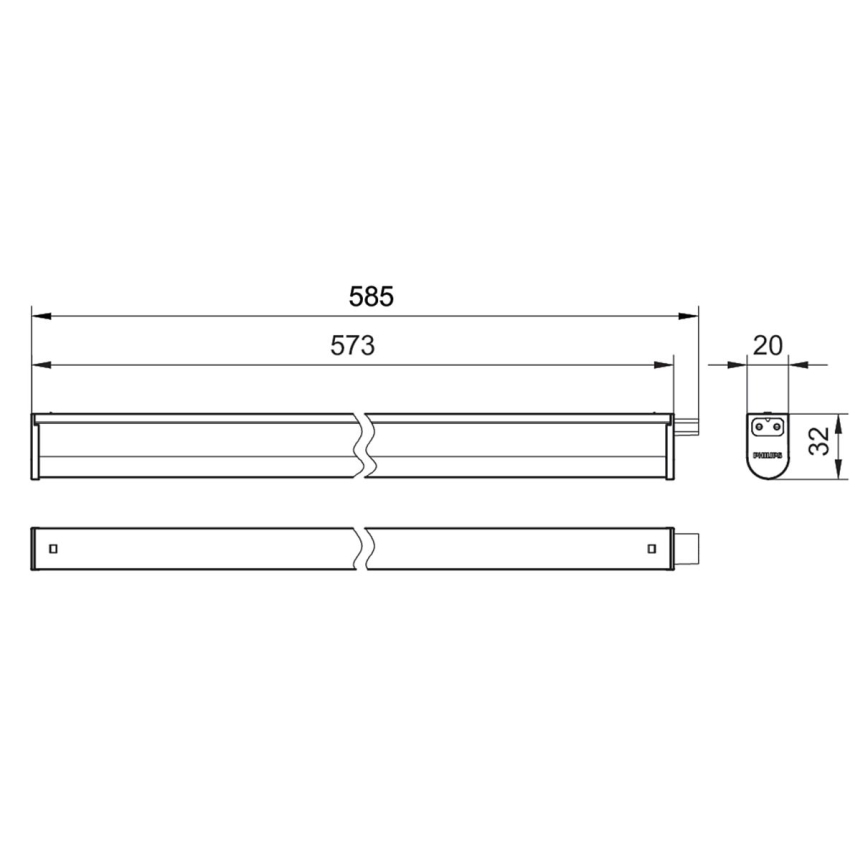 Philips - LED Podelementna lampa PROJECTLINE LED/6,5W/230V 3000/4000/6500K