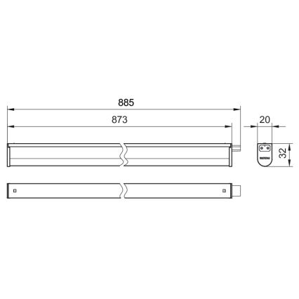 Philips - LED Podelementna lampa PROJECTLINE LED/9,6W/230V 3000/4000/6500K