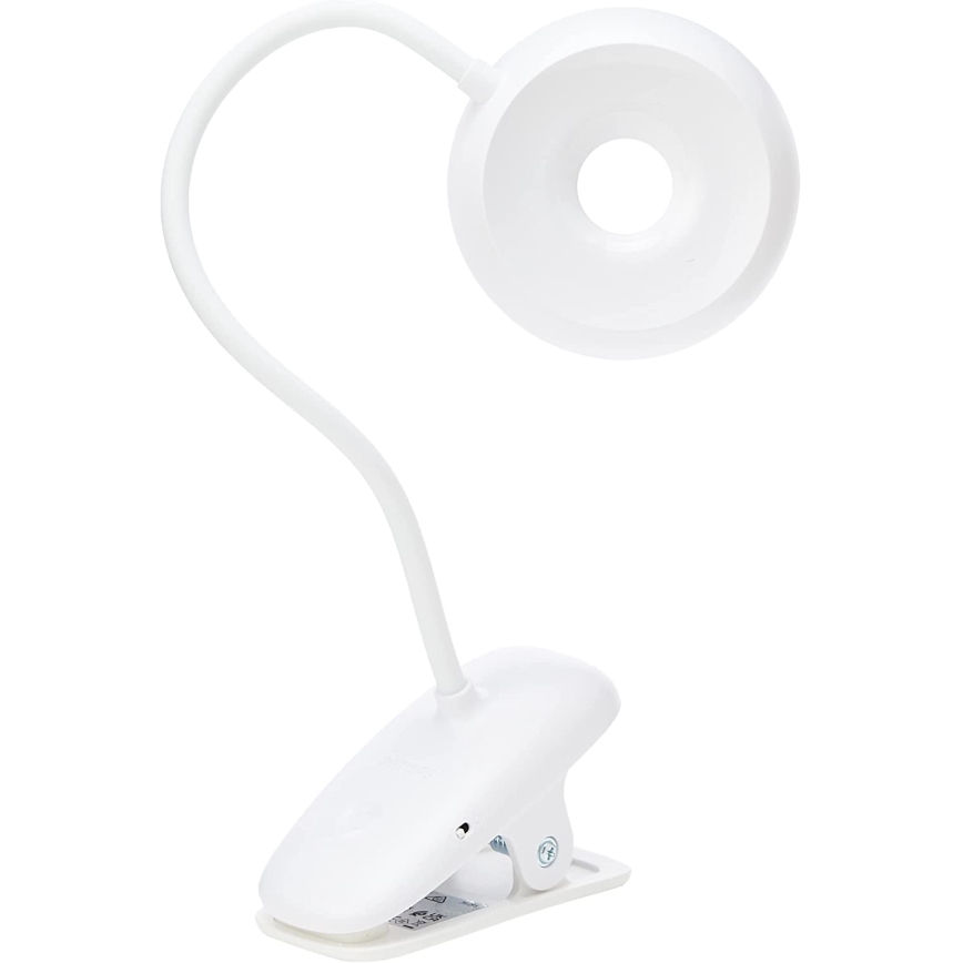 Philips - LED Prigušiva lampa sa štipaljkom DONUTCLIP LED/3W/5V 1200 mAh CRI 90 bela