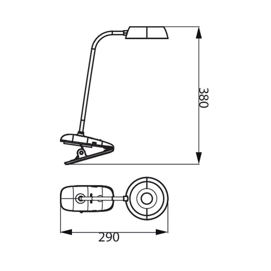 Philips - LED Prigušiva lampa sa štipaljkom DONUTCLIP LED/3W/5V 1200 mAh CRI 90 bela