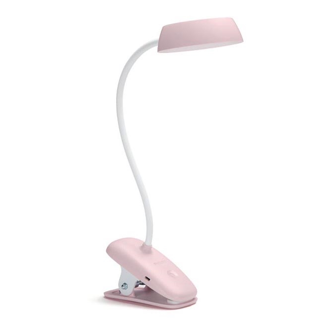 Philips - LED Prigušiva lampa sa štipaljkom DONUTCLIP LED/3W/5V 1200 mAh CRI 90 roze