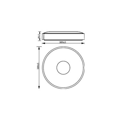Philips - LED Prigušiva plafonjera COINER SCENE SWITCH LED/24W/230V 2700K bela