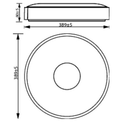 Philips - LED Prigušiva plafonjera COINER SCENE SWITCH LED/24W/230V 4000K bela