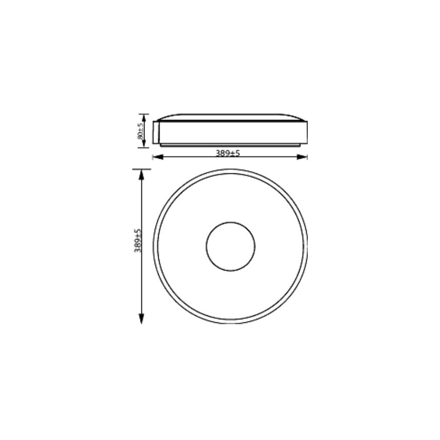 Philips - LED Prigušiva plafonjera COINER SCENE SWITCH LED/24W/230V 4000K bela
