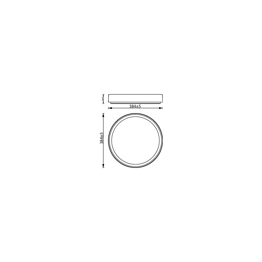 Philips - LED Prigušiva plafonjera HANNO LED/24W/230V 2700K bela