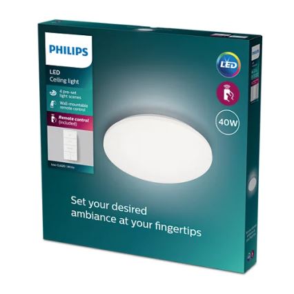 Philips - LED Prigušiva plafonjera LED/40W/230V 2700-6500K + Daljinski upravljač