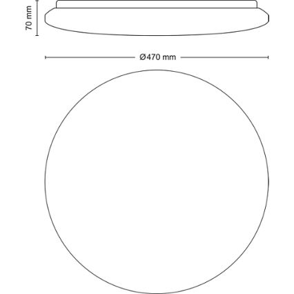 Philips - LED Prigušiva plafonjera LED/40W/230V 2700-6500K + Daljinski upravljač