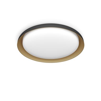 Philips - LED Prigušiva plafonjera PEBBLO SCENE SWITCH LED/10W/230V 2700K crno