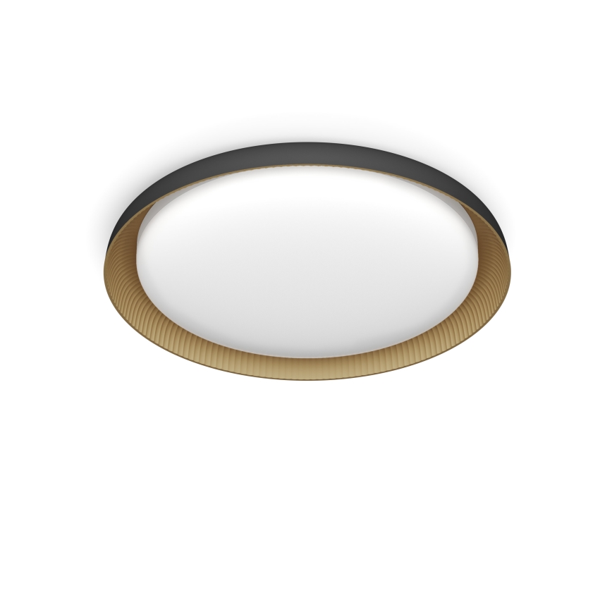 Philips - LED Prigušiva plafonjera PEBBLO SCENE SWITCH LED/10W/230V 2700K crno