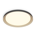 Philips - LED Prigušiva plafonjera PEBBLO SCENE SWITCH LED/10W/230V 2700K crno