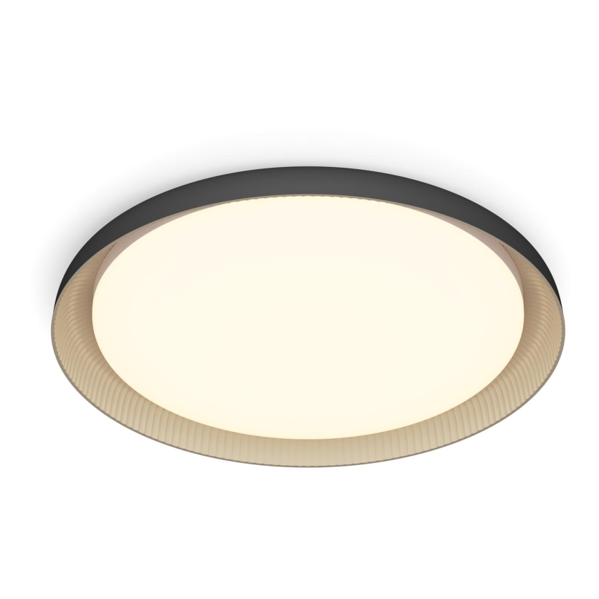 Philips - LED Prigušiva plafonjera PEBBLO SCENE SWITCH LED/10W/230V 2700K crno
