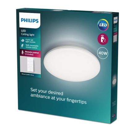 Philips - LED Prigušiva plafonjera LED/40W/230V 2700-6500K + Daljinski upravljač