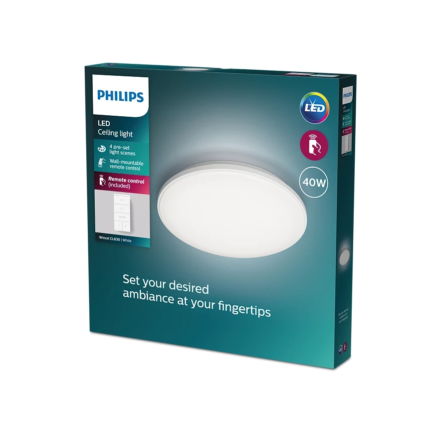 Philips - LED Prigušiva plafonjera LED/40W/230V 2700-6500K + Daljinski upravljač