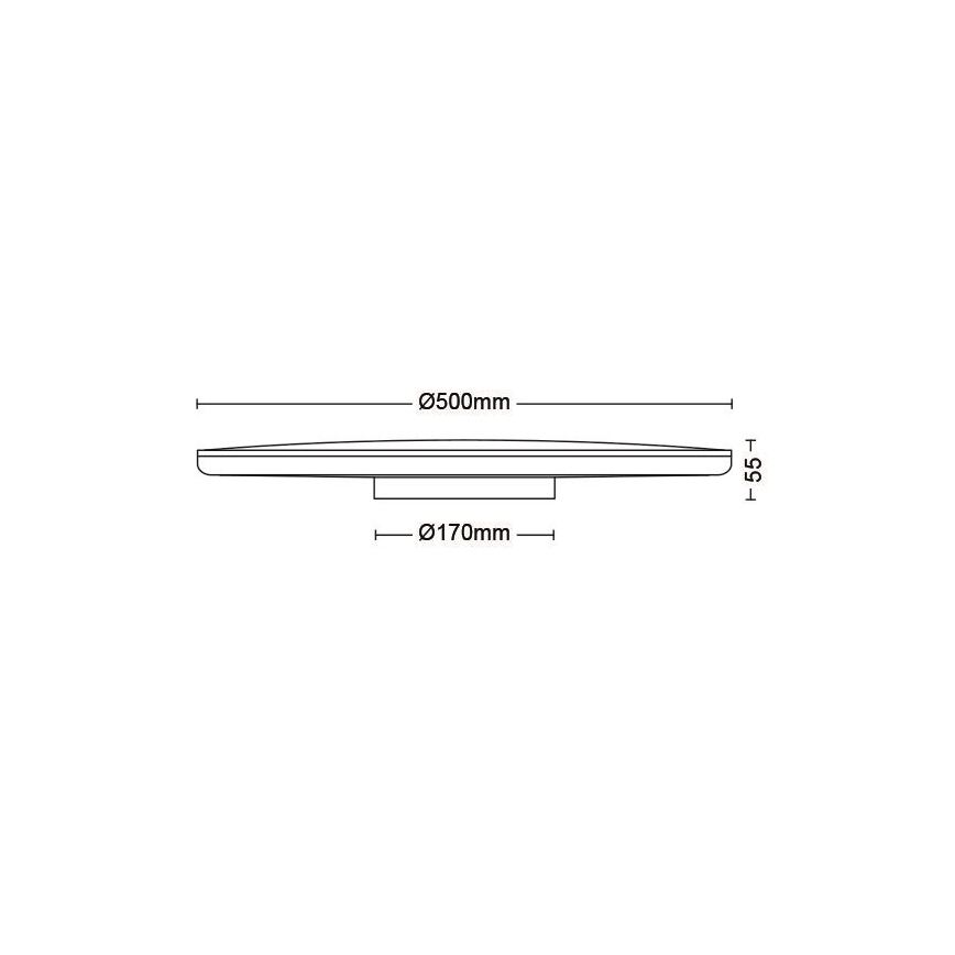 Philips - LED prigušiva plafonska svetiljka SCENE SWITCH LED/36W/230V Ø 50 cm 4000K bela