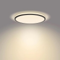 Philips - LED prigušiva plafonska svetiljka SCENE SWITCH LED/18W/230V prečnik 30 cm 2700K crna