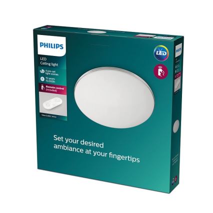 Philips - LED prigušiva stropna svetiljka LED/23W/230V 2700-6500K + daljinski upravljač